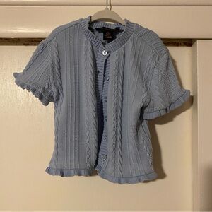 Light Blue Knit Cardigan